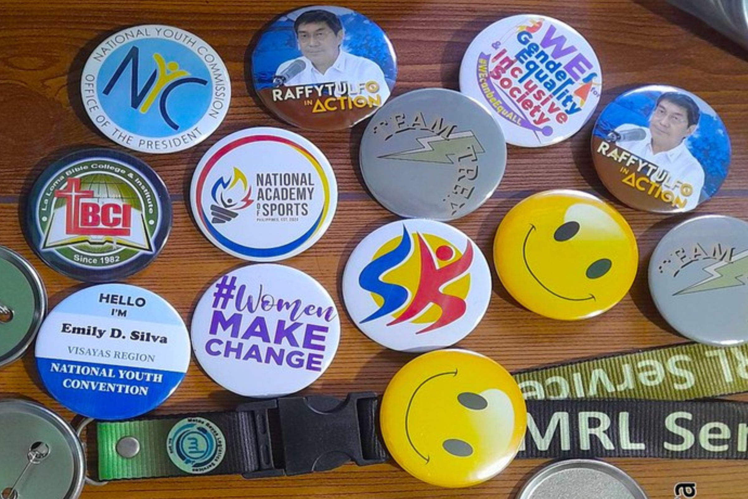 Button Pins Samle